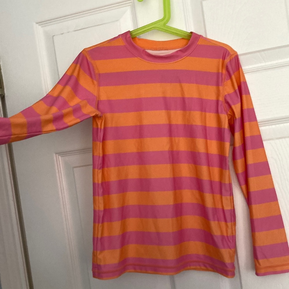Primary rash guard pink & orange. Girl’s size 8-9